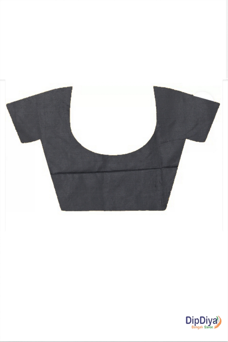 Black Pure Cotton Parama Embroidery Handloom saree (285)